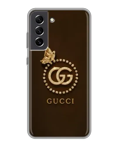 Чехол для Samsung Galaxy S21 FE с картинкой «Gucci — золотая бабочка» Чехол для Samsung Galaxy S21 FE с картинкой «Gucci — золотая бабочка»