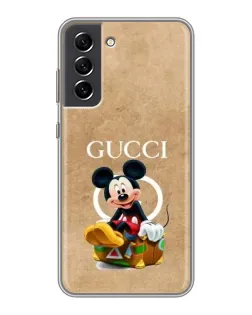 Чохол для Samsung Galaxy S21 FE з картинкою «Міккі Маус Gucci — крафт» Чохол для Samsung Galaxy S21 FE з картинкою «Міккі Маус Gucci — крафт»