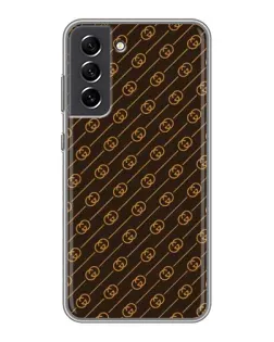 Чохол для Samsung Galaxy S21 FE з картинкою «Gucci — золоті діагоналі» Чохол для Samsung Galaxy S21 FE з картинкою «Gucci — золоті діагоналі»