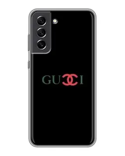 Чохол для Samsung Galaxy S21 FE з картинкою «Gucci — червоний градієнт» Чохол для Samsung Galaxy S21 FE з картинкою «Gucci — червоний градієнт»