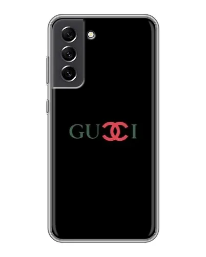 Чехол для Samsung Galaxy S21 FE с картинкой «Gucci — красный градиент» Чехол для Samsung Galaxy S21 FE с картинкой «Gucci — красный градиент»