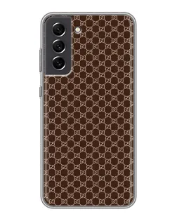 Чохол для Samsung Galaxy S21 FE з картинкою «Gucci — шоколадна сітка» Чохол для Samsung Galaxy S21 FE з картинкою «Gucci — шоколадна сітка»