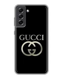 Чохол для Samsung Galaxy S21 FE з картинкою «Gucci — золото на чорному» Чохол для Samsung Galaxy S21 FE з картинкою «Gucci — золото на чорному»