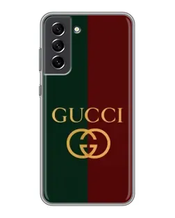 Чохол для Samsung Galaxy S21 FE з картинкою «Gucci — темно-зелений градієнт» Чохол для Samsung Galaxy S21 FE з картинкою «Gucci — темно-зелений градієнт»