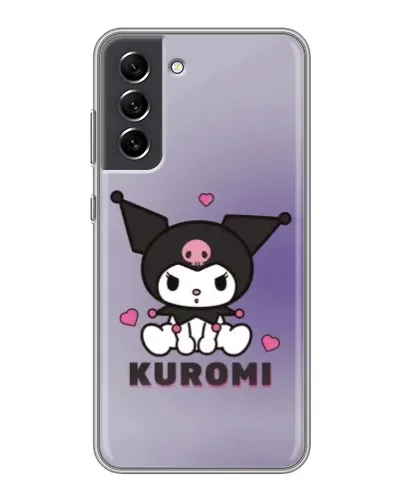 Чехол для Samsung Galaxy S21 FE с картинкой «Kuromi — фиолетовый арт» Чехол для Samsung Galaxy S21 FE с картинкой «Kuromi — фиолетовый арт»