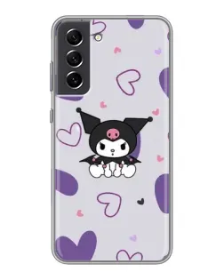 Чехол для Samsung Galaxy S21 FE с картинкой «Kuromi и лавандовые сердца» Чехол для Samsung Galaxy S21 FE с картинкой «Kuromi и лавандовые сердца»