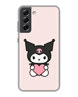 Чехол для Samsung Galaxy S21 FE с картинкой «Kuromi и сердце» Чехол для Samsung Galaxy S21 FE с картинкой «Kuromi и сердце»
