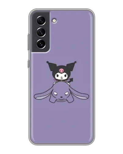 Чехол для Samsung Galaxy S21 FE с картинкой «Kuromi на лиловом фоне» Чехол для Samsung Galaxy S21 FE с картинкой «Kuromi на лиловом фоне»