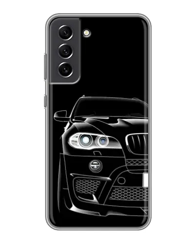Чехол для Samsung Galaxy S21 FE с картинкой «Темный силуэт BMW»