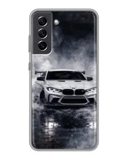 Чехол для Samsung Galaxy S21 FE с картинкой «BMW сквозь туман»