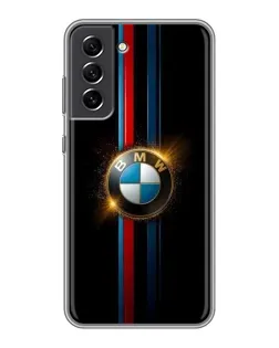 Чехол для Samsung Galaxy S21 FE с картинкой «BMW M-Power неон»