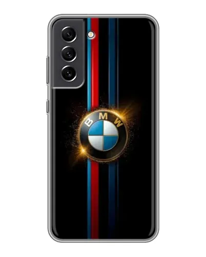 Чехол для Samsung Galaxy S21 FE с картинкой «BMW M-Power неон»