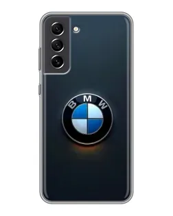 Чехол для Samsung Galaxy S21 FE с картинкой «Логотип BMW — минимализм»