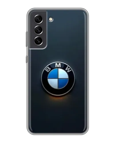 Чехол для Samsung Galaxy S21 FE с картинкой «Логотип BMW — минимализм»