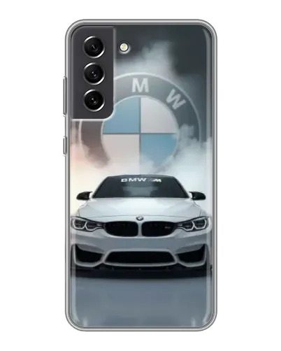 Чехол для Samsung Galaxy S21 FE с картинкой «BMW в белом дыму» Чехол для Samsung Galaxy S21 FE с картинкой «BMW в белом дыму»