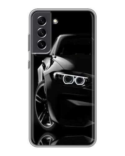 Чехол для Samsung Galaxy S21 FE с картинкой «Черная BMW — профиль» Чехол для Samsung Galaxy S21 FE с картинкой «Черная BMW — профиль»
