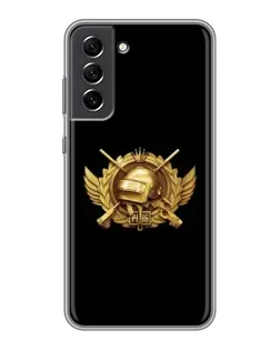 Чехол для Samsung Galaxy S21 FE с картинкой «PUBG — оранжевый градиент»