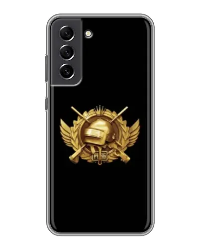 Чехол для Samsung Galaxy S21 FE с картинкой «PUBG — оранжевый градиент» Чехол для Samsung Galaxy S21 FE с картинкой «PUBG — оранжевый градиент»