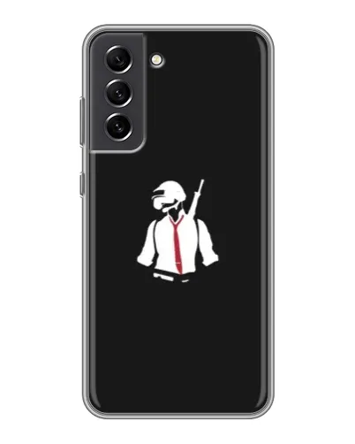 Чехол для Samsung Galaxy S21 FE с картинкой «PUBG — силуэт воина» Чехол для Samsung Galaxy S21 FE с картинкой «PUBG — силуэт воина»