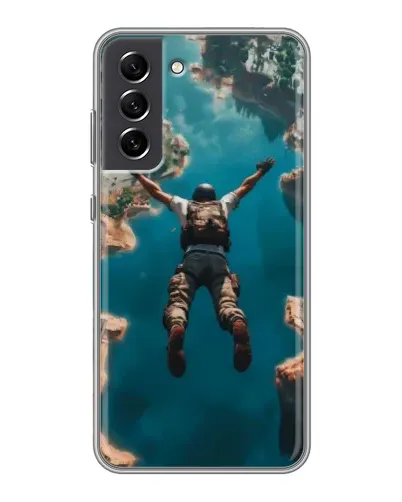Чехол для Samsung Galaxy S21 FE с картинкой «PUBG — свободное падение» Чехол для Samsung Galaxy S21 FE с картинкой «PUBG — свободное падение»