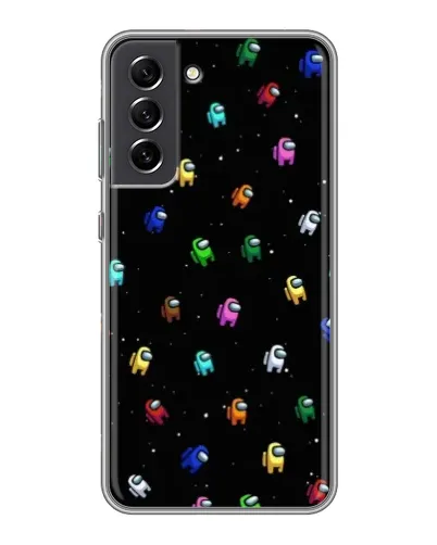 Чехол для Samsung Galaxy S21 FE с картинкой «Экипаж Among Us»