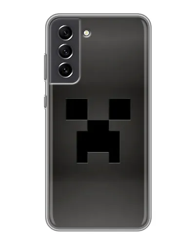 Чехол для Samsung Galaxy S21 FE с картинкой «Черный крипер градиент»