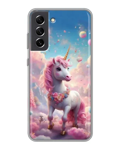 Чехол для Samsung Galaxy S21 FE с картинкой «Единорог среди облаков» Чехол для Samsung Galaxy S21 FE с картинкой «Единорог среди облаков»
