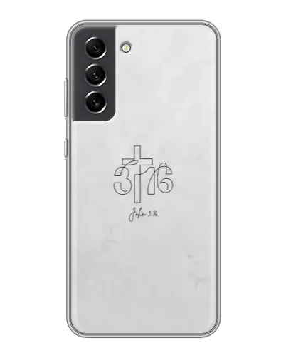 Чехол для Samsung Galaxy S21 FE с картинкой «Иоанна 3:16 Крест» Чехол для Samsung Galaxy S21 FE с картинкой «Иоанна 3:16 Крест»