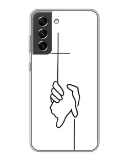 Чохол для Samsung Galaxy S21 FE з картинкою «Рука тримає»