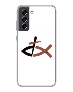 Чехол для Samsung Galaxy S21 FE с картинкой «Рыба и крест»