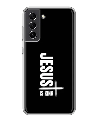 Чехол для Samsung Galaxy S21 FE с картинкой «Вертикаль веры Jesus» Чехол для Samsung Galaxy S21 FE с картинкой «Вертикаль веры Jesus»
