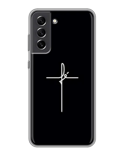 Чехол для Samsung Galaxy S21 FE с картинкой «Тонкий крест» Чехол для Samsung Galaxy S21 FE с картинкой «Тонкий крест»