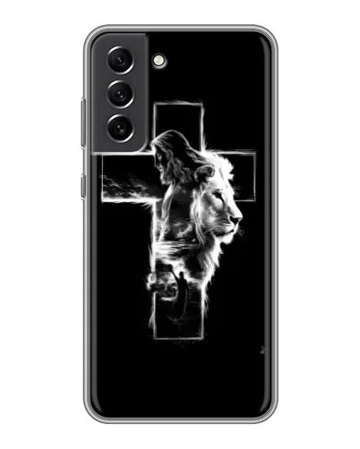 Чехол для Samsung Galaxy S21 FE с картинкой «Сияющий крест Jesus» Чехол для Samsung Galaxy S21 FE с картинкой «Сияющий крест Jesus»