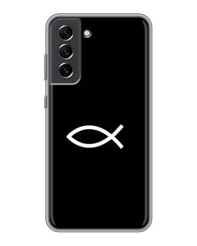 Чехол для Samsung Galaxy S21 FE с картинкой «Символ рыбы Jesus» Чехол для Samsung Galaxy S21 FE с картинкой «Символ рыбы Jesus»