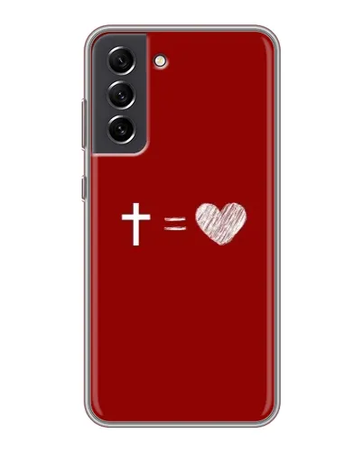 Чехол для Samsung Galaxy S21 FE с картинкой «Уравнение любви» Чехол для Samsung Galaxy S21 FE с картинкой «Уравнение любви»