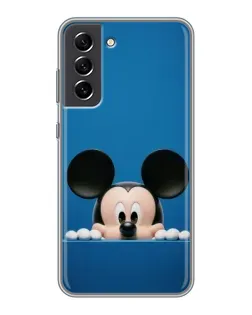 Чехол для Samsung Galaxy S21 FE с картинкой «Микки выглядывает» Чехол для Samsung Galaxy S21 FE с картинкой «Микки выглядывает»