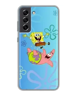 Чехол для Samsung Galaxy S21 FE с картинкой «Спанч Боб и Патрик»