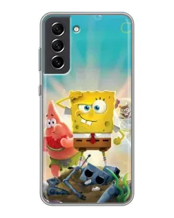 Чехол для Samsung Galaxy S21 FE с картинкой «Спанч Боб победитель»