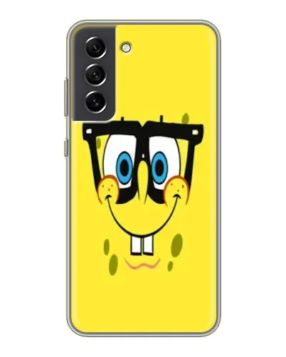 Чехол для Samsung Galaxy S21 FE с картинкой «Минималистичный Спанч Боб» Чехол для Samsung Galaxy S21 FE с картинкой «Минималистичный Спанч Боб»