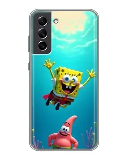 Чехол для Samsung Galaxy S21 FE с картинкой «Спанч Боб под водой» Чехол для Samsung Galaxy S21 FE с картинкой «Спанч Боб под водой»