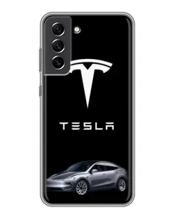 Чохол для Samsung Galaxy S21 FE з картинкою «Tesla Model Y» Чохол для Samsung Galaxy S21 FE з картинкою «Tesla Model Y»