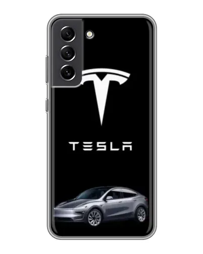 Чехол для Samsung Galaxy S21 FE с картинкой «Tesla Model Y» Чехол для Samsung Galaxy S21 FE с картинкой «Tesla Model Y»