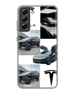 Чохол для Samsung Galaxy S21 FE з картинкою «Колаж Cybertruck Tesla» Чохол для Samsung Galaxy S21 FE з картинкою «Колаж Cybertruck Tesla»