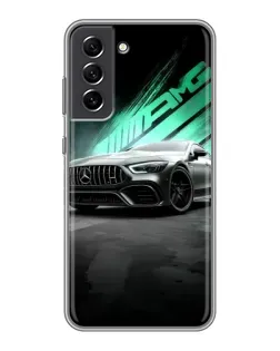 Чехол для Samsung Galaxy S21 FE с картинкой «Темный Mercedes AMG»