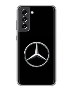 Чехол для Samsung Galaxy S21 FE с картинкой «Mercedes классический лого»
