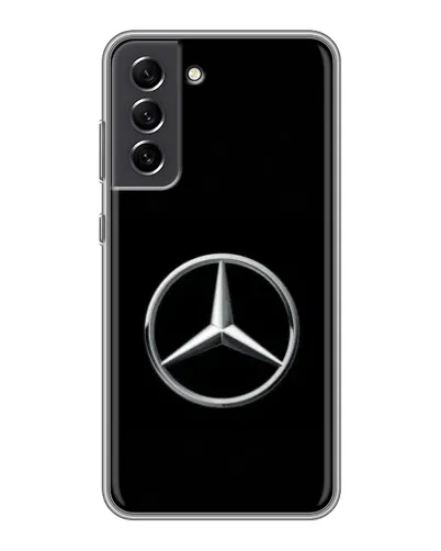 Чехол для Samsung Galaxy S21 FE с картинкой «Mercedes классический лого»