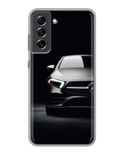 Чехол для Samsung Galaxy S21 FE с картинкой «Свет фар Mercedes»
