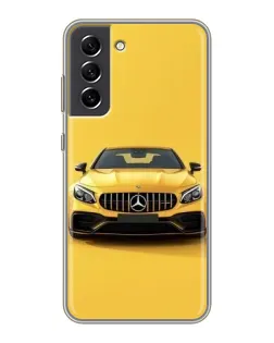 Чехол для Samsung Galaxy S21 FE с картинкой «Желтый Mercedes GT»