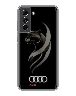 Чохол для Samsung Galaxy S21 FE з картинкою «Графіка — пантера та Audi»
