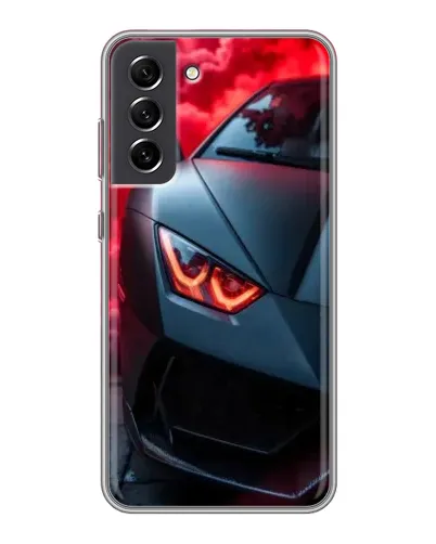 Чехол для Samsung Galaxy S21 FE с картинкой «Lamborghini красное сияние»